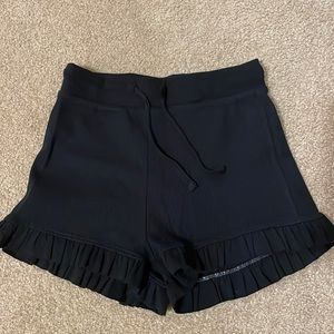 Zara ruffled sweat shorts